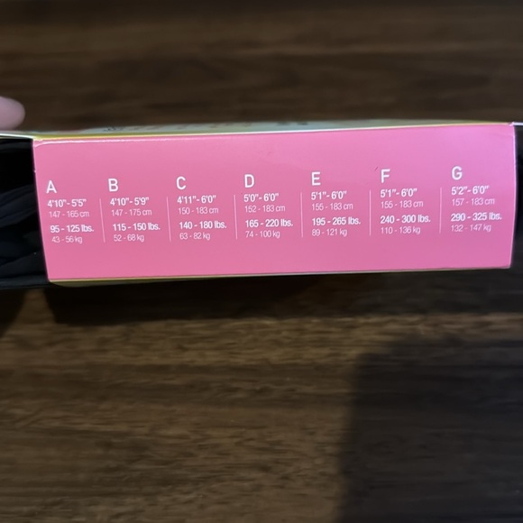 Spanx Center-Stage Patterned Ribbed Row Shaping Tights, size E - Picture 3 of 3